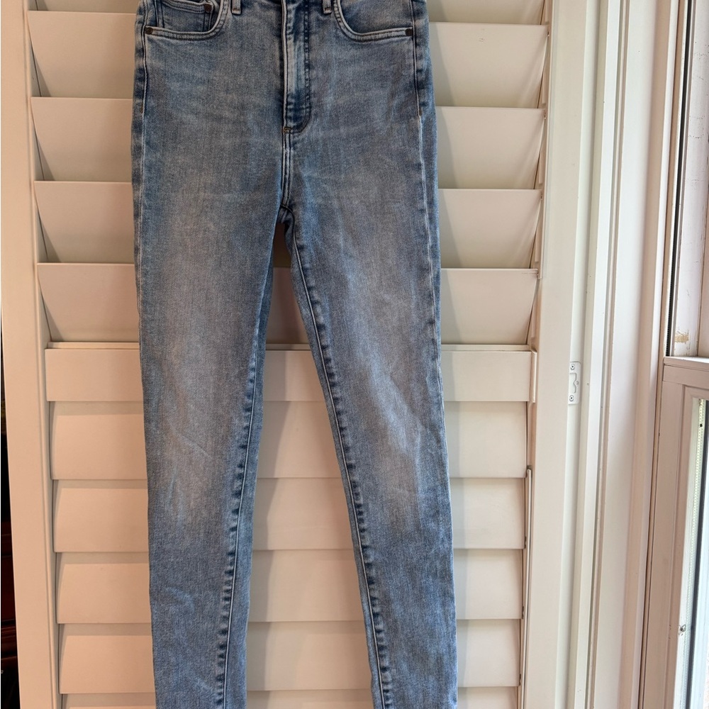 Denim Forum Blue Skinny Jeans with Vintage Look